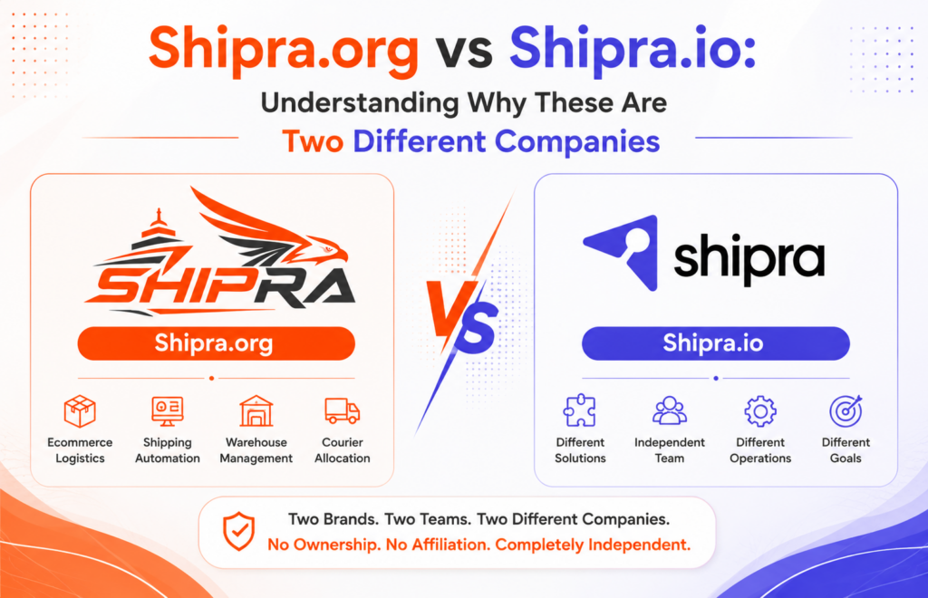 Shipra.org vs Shipra.io: Understanding Why These Are Two Different Companies